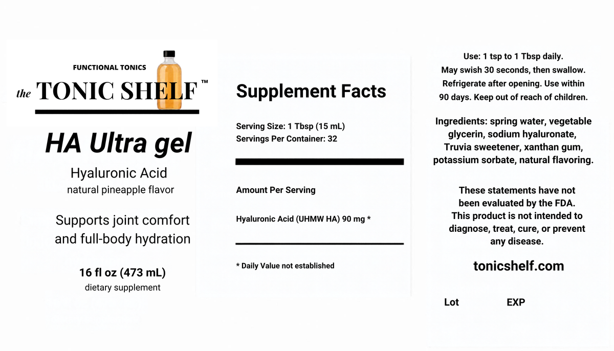 HA Ultra Gel wrap label